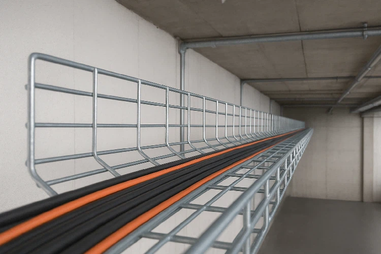 HDG wire mesh cable tray 2